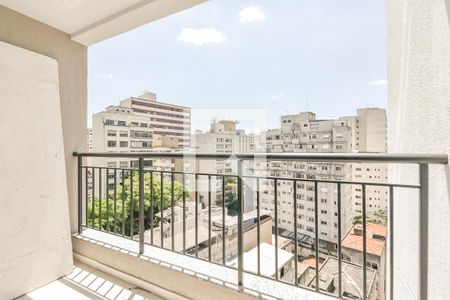 Varanda de kitnet/studio à venda com 1 quarto, 33m² em Vila Buarque, São Paulo
