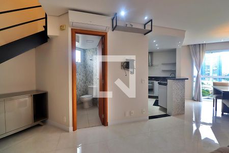 Sala de apartamento à venda com 1 quarto, 91m² em Jardim, Santo André
