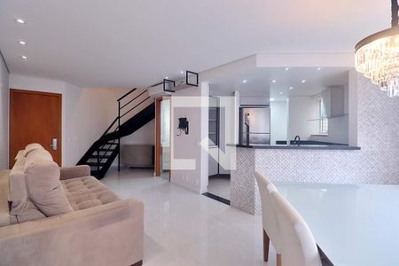 Sala de apartamento à venda com 1 quarto, 91m² em Jardim, Santo André