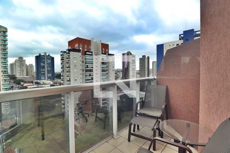 Varanda de apartamento à venda com 1 quarto, 91m² em Jardim, Santo André