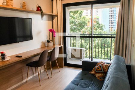 Sala de apartamento para alugar com 1 quarto, 31m² em Perdizes, São Paulo