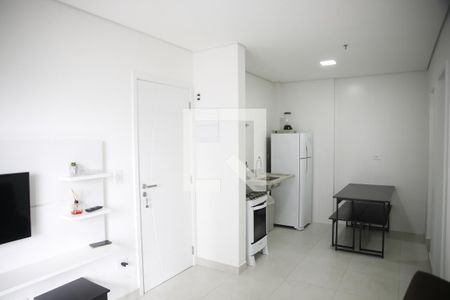 Sala de apartamento para alugar com 1 quarto, 41m² em Boqueirão, Praia Grande
