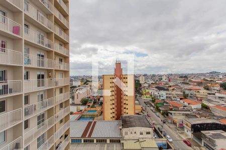 Vista Varanda Sala e Cozinha Integrada de apartamento para alugar com 1 quarto, 29m² em Vila Ré, São Paulo