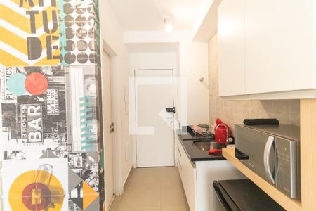 Cozinha de kitnet/studio para alugar com 1 quarto, 26m² em Vila Madalena, São Paulo