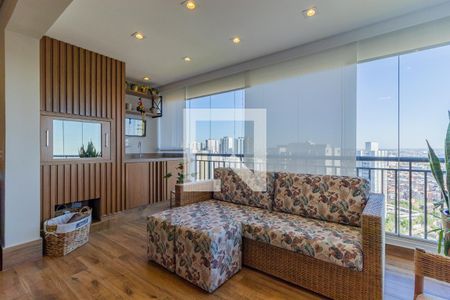 Varanda da Sala de apartamento à venda com 3 quartos, 129m² em Jardim Caboré, São Paulo