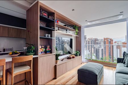 Sala de apartamento para alugar com 2 quartos, 92m² em Cerqueira César, São Paulo