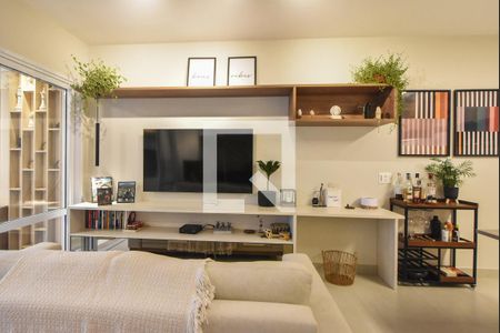 Detalhe Sala de kitnet/studio à venda com 1 quarto, 44m² em Campo Belo, São Paulo