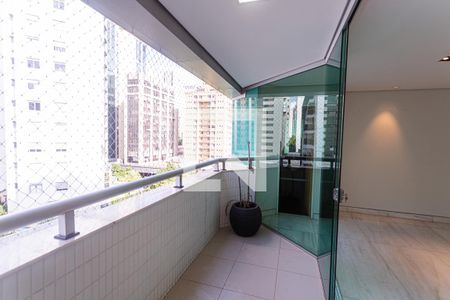 Varanda da Sala de apartamento à venda com 4 quartos, 138m² em Funcionários, Belo Horizonte