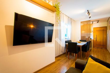 Sala de apartamento à venda com 2 quartos, 108m² em Vila Alzira, Santo André