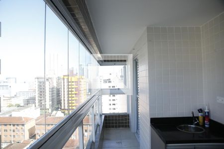 Varanda /Sala de apartamento para alugar com 2 quartos, 74m² em Boqueirão, Praia Grande