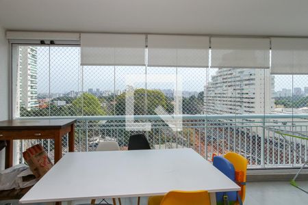 Varanda da Sala de apartamento à venda com 3 quartos, 98m² em Santo Amaro, São Paulo