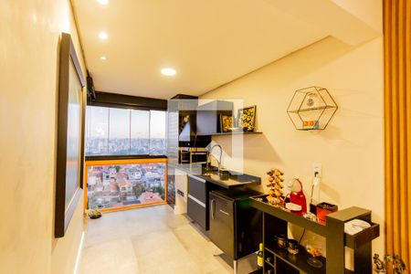 Varanda  de apartamento à venda com 3 quartos, 83m² em Vila Curuçá, Santo André