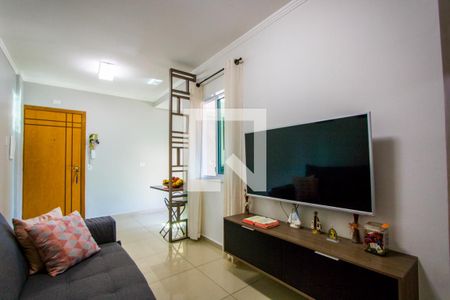 Sala de apartamento à venda com 2 quartos, 50m² em Vila Cecília Maria, Santo André