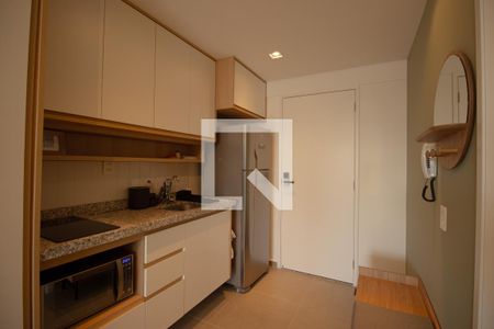 Cozinha de apartamento para alugar com 1 quarto, 28m² em Vila Mariana, São Paulo