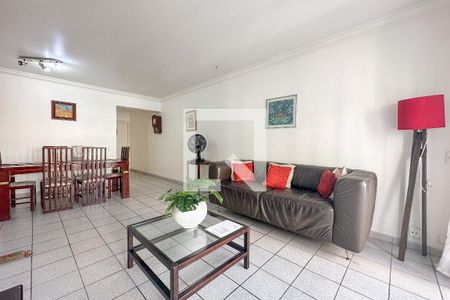 Sala de apartamento para alugar com 3 quartos, 100m² em Barra Funda, Guarujá