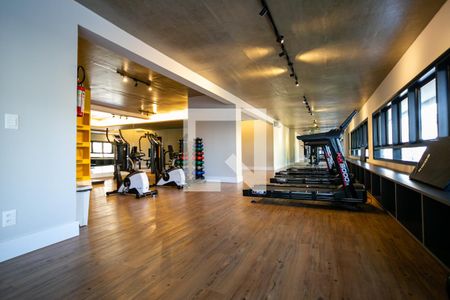 Studio para alugar com 34m², 1 quarto e sem vaga Studio para alugar com 34m², 1 quarto e sem vagaÁrea comum - Academia