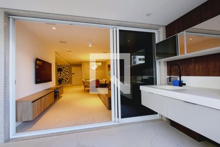 Varanda da Sala de apartamento para alugar com 3 quartos, 117m² em Barra da Tijuca, Rio de Janeiro