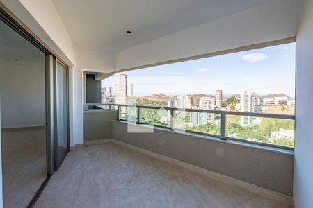 Varanda da Sala de apartamento para alugar com 3 quartos, 127m² em Vila das Flores, Nova Lima