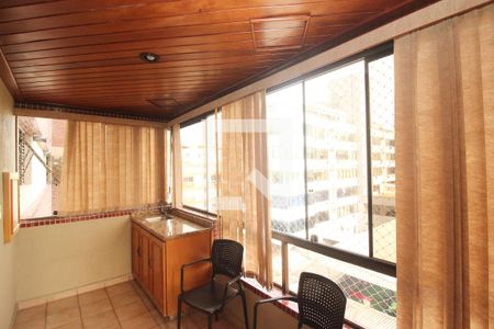 Varanda da Sala de apartamento à venda com 3 quartos, 101m² em Menino Deus, Porto Alegre