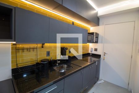 Cozinha de kitnet/studio para alugar com 1 quarto, 25m² em Brooklin Paulista, São Paulo