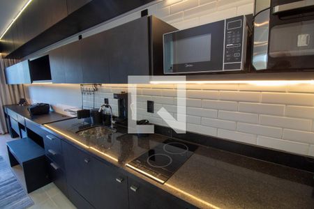 Cozinha de kitnet/studio à venda com 1 quarto, 25m² em Brooklin Paulista, São Paulo