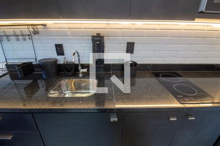 Cozinha de kitnet/studio à venda com 1 quarto, 25m² em Brooklin Paulista, São Paulo