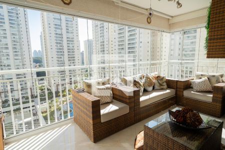 Sacada  de apartamento à venda com 3 quartos, 123m² em Centro, São Bernardo do Campo