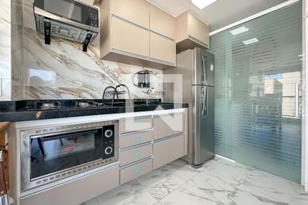 Cozinha de apartamento para alugar com 2 quartos, 71m² em Loteamento João Batista Julião, Guarujá