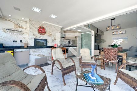 Sala de apartamento para alugar com 2 quartos, 71m² em Loteamento João Batista Julião, Guarujá