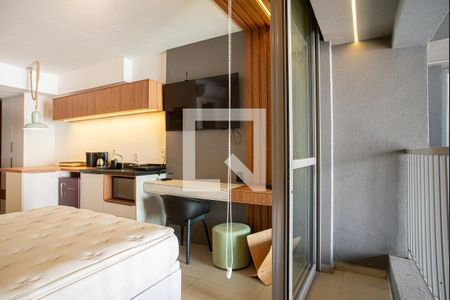 Studio para alugar com 27m², 1 quarto e sem vagaVaranda da Sala/Quarto