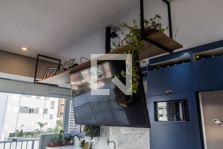 Detalhe Sala de apartamento à venda com 2 quartos, 54m² em Alphaville Empresarial, Barueri