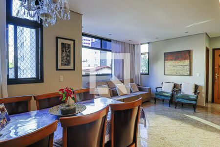 Sala de apartamento à venda com 3 quartos, 100m² em Serra, Belo Horizonte