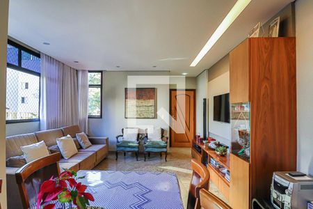 Sala de apartamento à venda com 3 quartos, 100m² em Serra, Belo Horizonte