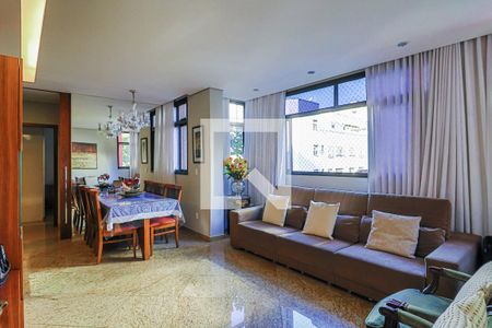 Sala de apartamento à venda com 3 quartos, 100m² em Serra, Belo Horizonte