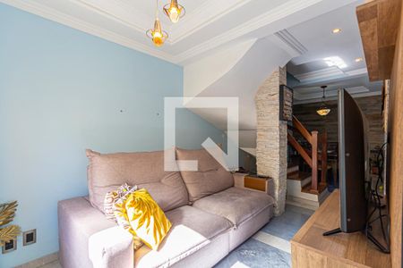 Sala de casa de condomínio à venda com 3 quartos, 90m² em Vila Eldizia, Santo André
