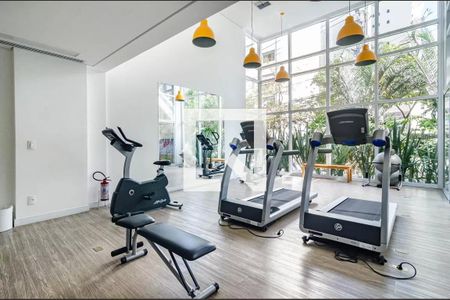 Apartamento para alugar com 48m², 1 quarto e 1 vaga Apartamento para alugar com 48m², 1 quarto e 1 vagaÁrea comum - Academia