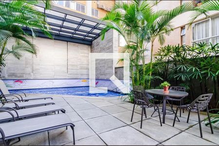 Apartamento para alugar com 48m², 1 quarto e 1 vaga Apartamento para alugar com 48m², 1 quarto e 1 vagaÁrea comum - Piscina
