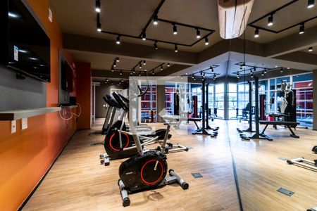 Studio para alugar com 31m², 1 quarto e sem vaga Studio para alugar com 31m², 1 quarto e sem vagaÁrea comum - Academia