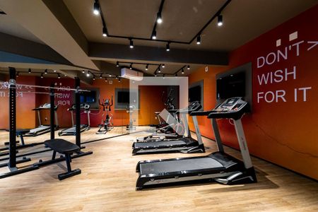 Studio para alugar com 31m², 1 quarto e sem vaga Studio para alugar com 31m², 1 quarto e sem vagaÁrea comum - Academia