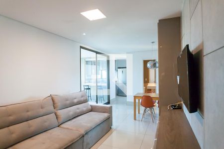 sala de apartamento para alugar com 2 quartos, 80m² em Vila Castela, Nova Lima