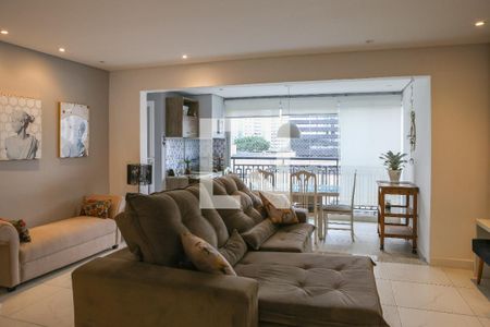 Sala e Varanda Gourmet de apartamento para alugar com 3 quartos, 109m² em Parque Industrial Tomas Edson, São Paulo