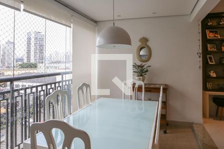 Sala e Varanda Gourmet de apartamento à venda com 3 quartos, 109m² em Parque Industrial Tomas Edson, São Paulo