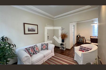 Sala  de apartamento à venda com 3 quartos, 108m² em Santo Antônio, Belo Horizonte