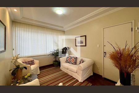 Sala  de apartamento à venda com 3 quartos, 108m² em Santo Antônio, Belo Horizonte