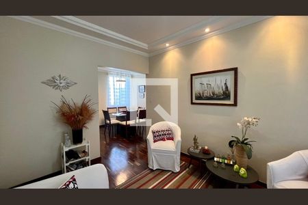 Sala  de apartamento à venda com 3 quartos, 108m² em Santo Antônio, Belo Horizonte