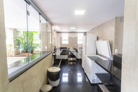 Apartamento para alugar com 215m², 3 quartos e 2 vagasCozinha do Salão de Festas