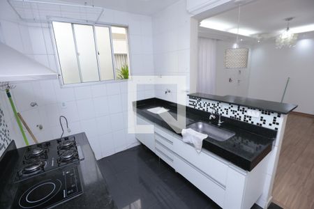 Cozinha de apartamento à venda com 2 quartos, 49m² em Santa Maria, Contagem