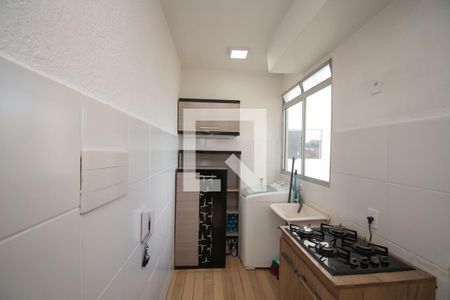 cozinha de apartamento à venda com 2 quartos, 49m² em Santos Dumont, São Leopoldo