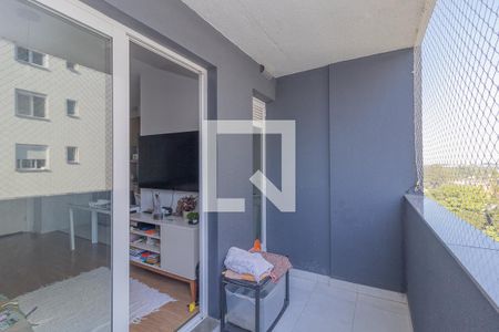 Sala/Cozinha-Varanda de apartamento para alugar com 2 quartos, 55m² em Centro, Canoas