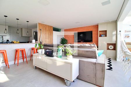 Sala de apartamento à venda com 3 quartos, 150m² em Campestre, Santo André